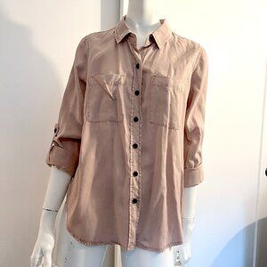 NWT Silky Button Down Shirt